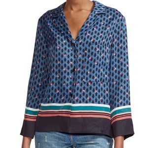 NWOT Maje Cristen Printed Blouse